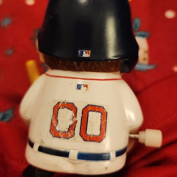MLB Red Sox Action Figure with White and Blue Uniform